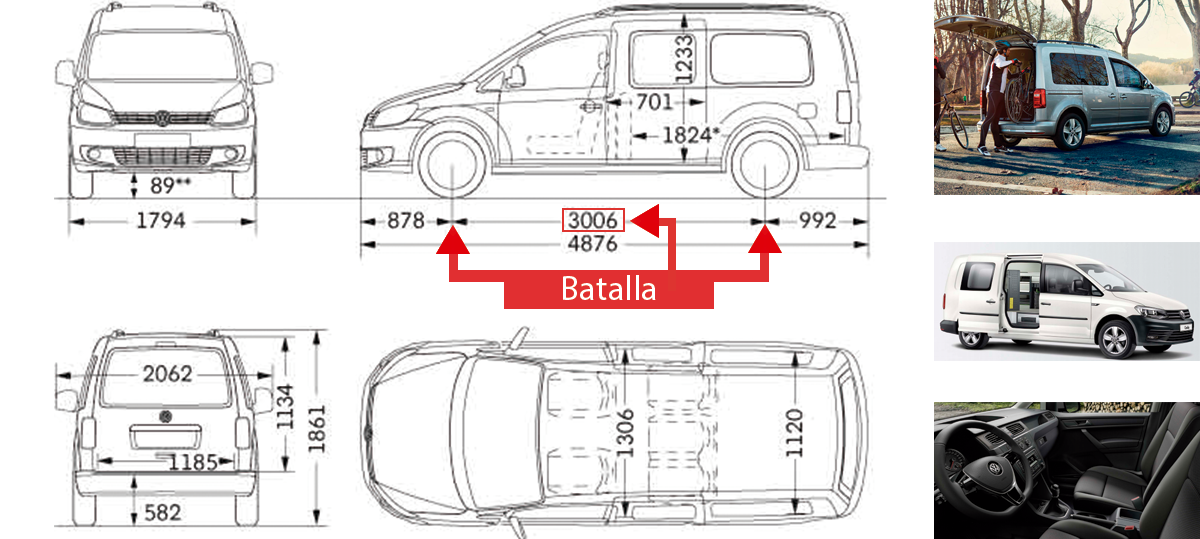 Caddy Maxi batalla